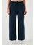 Pamuklu Relaxed Fit Yüksek Bel Bol Paça Pantolon Bayan PANTOLON 668YP5118 2