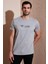 Pamuklu Slim Fit Bisiklet Yaka Yazılı T Shirt Erkek T SHİRT 541ENJOY 5