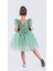 Kız Çocuk Nakışlı Tütü Etek Elbise MNK0578 3