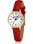 Zarif Deri Kordon Kadın Kol Saati Kırmızı-Gold PL-1482B9X 1