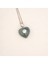 6 mm Zirkon Taşlı Bakalit Sıkma Kehribar Gümüş Kolye (Özel Yapım Ahşap Kutulu) 3
