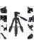 Zomei Q100 Tam Profesyonel Tripod Kaliteli Alüminyum Taşınabilir Tripod Masaüstü Telefon/tablet Projeksiyon Tripodu Telefon Tutucu ve Bluetooth Kumanda ile Birlikte 3