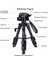 Zomei Q100 Tam Profesyonel Tripod Kaliteli Alüminyum Taşınabilir Tripod Masaüstü Telefon/tablet Projeksiyon Tripodu Telefon Tutucu ve Bluetooth Kumanda ile Birlikte 5