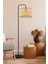 Suitable Metal Gövdeli Rattan Hasır Başlık Çok Amaçlı Lambader Salon Köşe Lambası 1