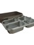 Bento Dikdörtgen 3 Bölmeli Lunch Box Yemek Termosu Kahverengi 1000 ml 3