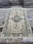 191X307 cm El Yapımı Yün Halı, Mavi-Bej Çiçek Desenli Anadolu Tasarımı, Antika Türk Halısı 1