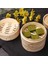 10CM 1 Buharlı Stil Bambu Buharlı Steamer Pişirici Sepeti Mantı Dim Sum Kahvaltı Buğulanmış Ekmek Mantılar Yumurtalar Balık Ev Işletme Kullanımı El Cilalı (Yurt Dışından) 5