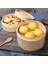 25CM 1 Adet Vapur Stili Buharlı Bambu Pişirme Sepeti Mantyshnica Dumpling Dim Sum Balık Pilav Sebze Atıştırmalık Seti Mutfak Pişirme Araçları Kapaklı Buhar Tenceresi (Yurt Dışından) 2
