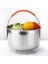 8qt Stili 304 Paslanmaz Çelik Pirinç Pişirme Buhar Sepeti Quart Basınç Tencere Anti-Yakma Buharlı Makarna Çok (Yurt Dışından) 2