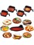 Mor Tarzı Airware Yeniden Kullanılabilir Hava Fritözü Silikon Aksesuarları Liners Inç Kare Yuvarlak Yapışmaz Silikon Hava Fritözü Sepet Matları (Yurt Dışından) 3