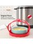 Kırmızı Stil Silikon Baskı Tencere Askısı Buhar Tabağı Yemek Kalitesi Bakeware Askı Kaldırıcı Buharlı Yumurta Askısı (Yurt Dışından) 5