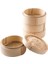 20,4 cm Kafes Stili Çin Bambu Buharlı Steamer Buharlı Ekmek Dim Sum Pirinç Ev Mutfak Taro Mantısı Steamer Rafı Buhar Tepsi Pişirme Kapları Kapak ile (Yurt Dışından) 3