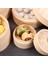 27CM 1 Steamer Stili Buhar Tavası Kapaklı Bambu Buhar Sepeti Seti Pişirme Mutfak Araçları Atıştırmalık Dim Sum Buharlı Balık Pirinç Sebze Yumurta (Yurt Dışından) 3