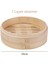 20CM 1 Steamer Stili Buhar Tavası Kapaklı Bambu Buhar Sepeti Seti Pişirme Mutfak Araçları Atıştırmalık Dim Sum Buharlı Balık Pirinç Sebze Yumurta (Yurt Dışından) 1