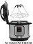 Instant Pot Trivet ile Isıya Dayanıklı Silikon Kulplu Düdüklü Tencere Buhar Rafı - Quart Instant Pot'a Uygun (Yurt Dışından) 2