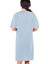 Ny Güvercini Açık Mavi V Yaka Yarım Kol Diz Boy Ev Elbisesi Gecelik 3
