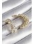 Pirinç Gold Renk Zirkon Taşlı Kadın Küpe - TJ-BKP8625 1