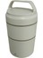 Bento Yuvarlak 2 Katlı Lunch Box Yemek Termosu Bej 1200 ml 4