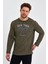 Baskılı Yanı Yırtmaçlı Sweatshirt (E23-75101) 2
