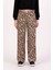 Leopar Desenli Geniş Paçalı Kız Çocuk Straight Fit Pantolon 2