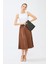 Kadın Basic Clutch Çanta Monogram Desenli Siyah Taba 214002 1