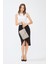 Kadın Basic Clutch Çanta Monogram Desenli Gümüş 214002 3