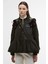 x Erdem Dhalia Yağlı Ceket OL99 Archive Olive/ancient Black Floral 1