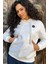 Crystal Taşlı Içi Polarlı Cepli Kapüşonlu Üç Iplik Şardonlu Pamuk Kadın Tasarım Siyah Sweatshirt 3