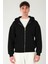 Basic Erkek Oversize Fit Kapüşonlu ve Fermuarlı Üst 1