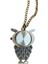 Owl Art Studio Baykuş Motifli Köstekli Zincirli Quartz Cep Saati 3