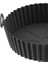 - Yeniden Kullanılabilir Xl Airfryer Silikon Pişirme Kabı 23 cm Bpa Içermez Airfryer Pişirme Kağıdı, Yapışmaz Kolay Temizlenir, Büyük Boy Silikon Pişirme Kalıbı (Siyah) 3