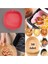 - Silikon Kare Pişirme Kabı Kırmızı+50 Adet Tek Kullanımlık Pişirme Kağıdı Xl-Xxl Tabak 1