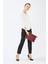 Kadın Basic Clutch Çanta Monogram Desen Bordo Siyah (4034B) 214031 3