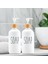 2 Adet Mutfak Banyo Sıvı Sabunluk - Cam Sıvı Sabun Şişesi 500 ml - Beyaz 1