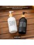 2 Adet Banyo Sıvı Sabunluk - Cam Losyon Şampuan Sıvı Sabun Şişesi 500 ml - Siyah Beyaz 3