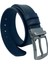 Lacivert / Siyah Çift Taraflı Suni Deri 4 Cm.lik Unisex Spor Kemer 2