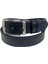 Lacivert / Siyah Çift Taraflı Suni Deri 4 Cm.lik Unisex Spor Kemer 4