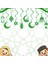 3D Hilal Kandil ve Ramazan Temalı 10LU Tavan Sarkıt Süsü - Yeşil 2
