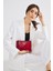 Kadın Basic Clutch Çanta Kroko Timsah Desen Bordo (4031-B) 214030 1
