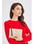 Kadın Basic Clutch Çanta Kroko Timsah Desen Bej (4031-BJ) 214030 1