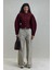 Bordo Gigi Belden Oturtmalı Ceket 1