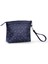 Kadın Basic Clutch Çanta Monogram Desenli Logolu Lacivert Beyaz (4010L) 214009 4