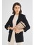 Kadın Basic Clutch Çanta Monogram Desenli Şeritli Altın Siyah (4006A) 214012 1