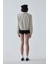 Krem Cooper Crop Bomber Ceket 3