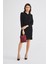 Kadın Basic Clutch Çanta Monogram Desenli Logolu Bordo Siyah (4010B) 214009 2