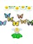 Pilli Hareketli Dönen Kelebek Kedi Oyuncağı Catch Butterfly 3