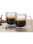 Çift Cidarlı Borosilakat Cam Nescafe, Latte, Filtre Kahve Kupası 250 ml Çay Kupası 2 Adet FF1010 2