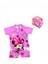 Kız Çocuk Minnie Mause Tulum Mayo Bone Takım 1