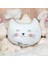 Sevimli Kedi Yastık & Meow Baskılı Dekoratif Polar Kumaş Yumuşak Hediyelik Kedi Yastık Peluş Oyuncak 1