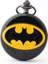 Dc Batman Piano Black Parlak Siyah Köstekli Zincirli Quartz Cep Saati 1